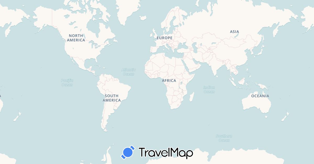 TravelMap itinerary: driving, bus, plane, train, hiking, boat, hitchhiking in Argentina, Bolivia, Brazil, Belize, Switzerland, Chile, Colombia, Costa Rica, Cuba, Cape Verde, Germany, Dominican Republic, Ecuador, Spain, France, Gibraltar, Guatemala, Honduras, Saint Martin, Mexico, Nicaragua, Netherlands, Panama, Peru, Portugal, El Salvador (Africa, Europe, North America, South America)